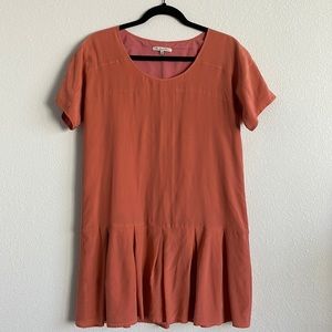 “Broadway & Broome” Madewell Silk Drop Waist Dress